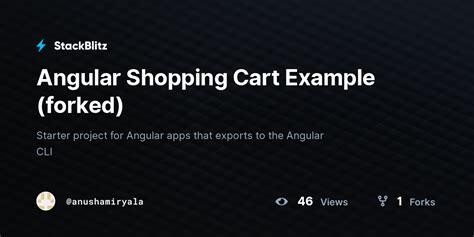 In this video we build a simple <b>example</b> online shop, where the <b>shopping cart</b> is being implemented with ngrx-store. . Angular shoppingcart example stackblitz
